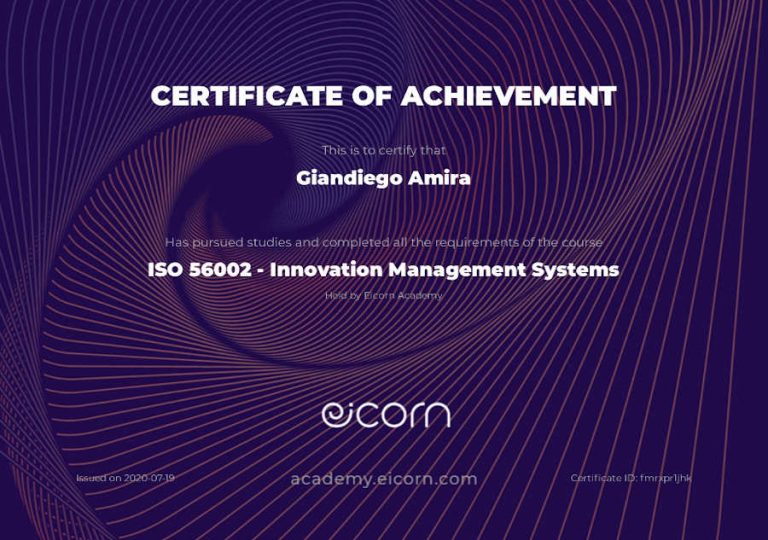 Manager dell'innovazione e degli strumenti da utilizzare Giandiego Amira